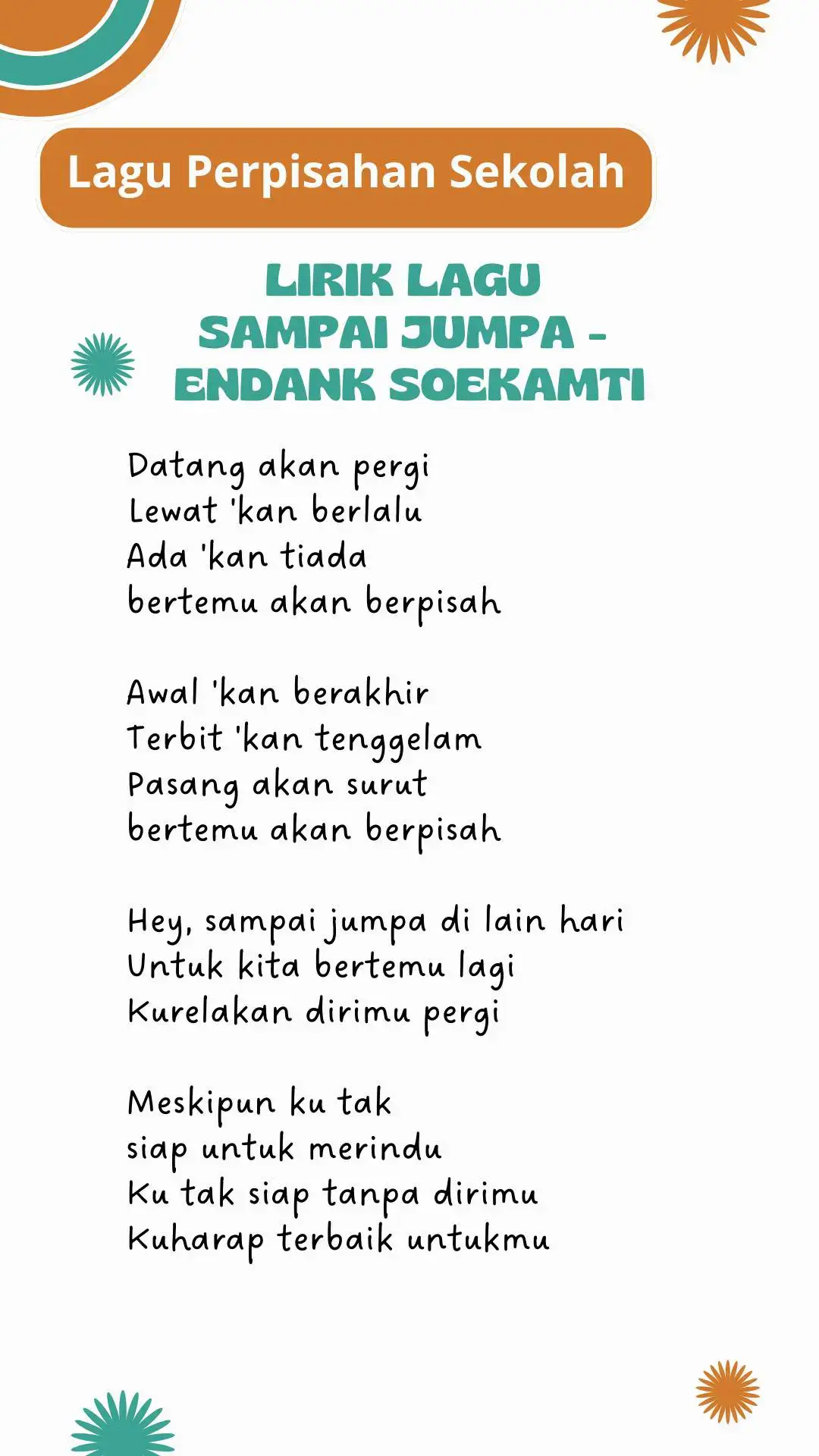 #laguperpisahansekolah #laguperpisahan #perpisahansekolah #sampaijumpa #endangsukamti #fyp 