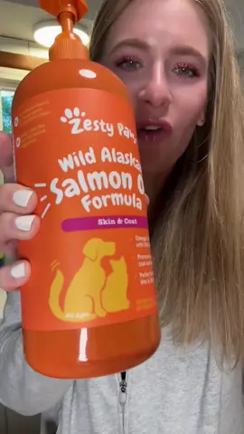This has improved the skin and coat of all 3 of my dogs especially my dog with hot spots! @Zesty Paws #zestypaws #salmonoil #salmonoilfordogs #hotspots #shedding #tiktokshopcreatorpicks #tiktokshopmemorialday *results may vary