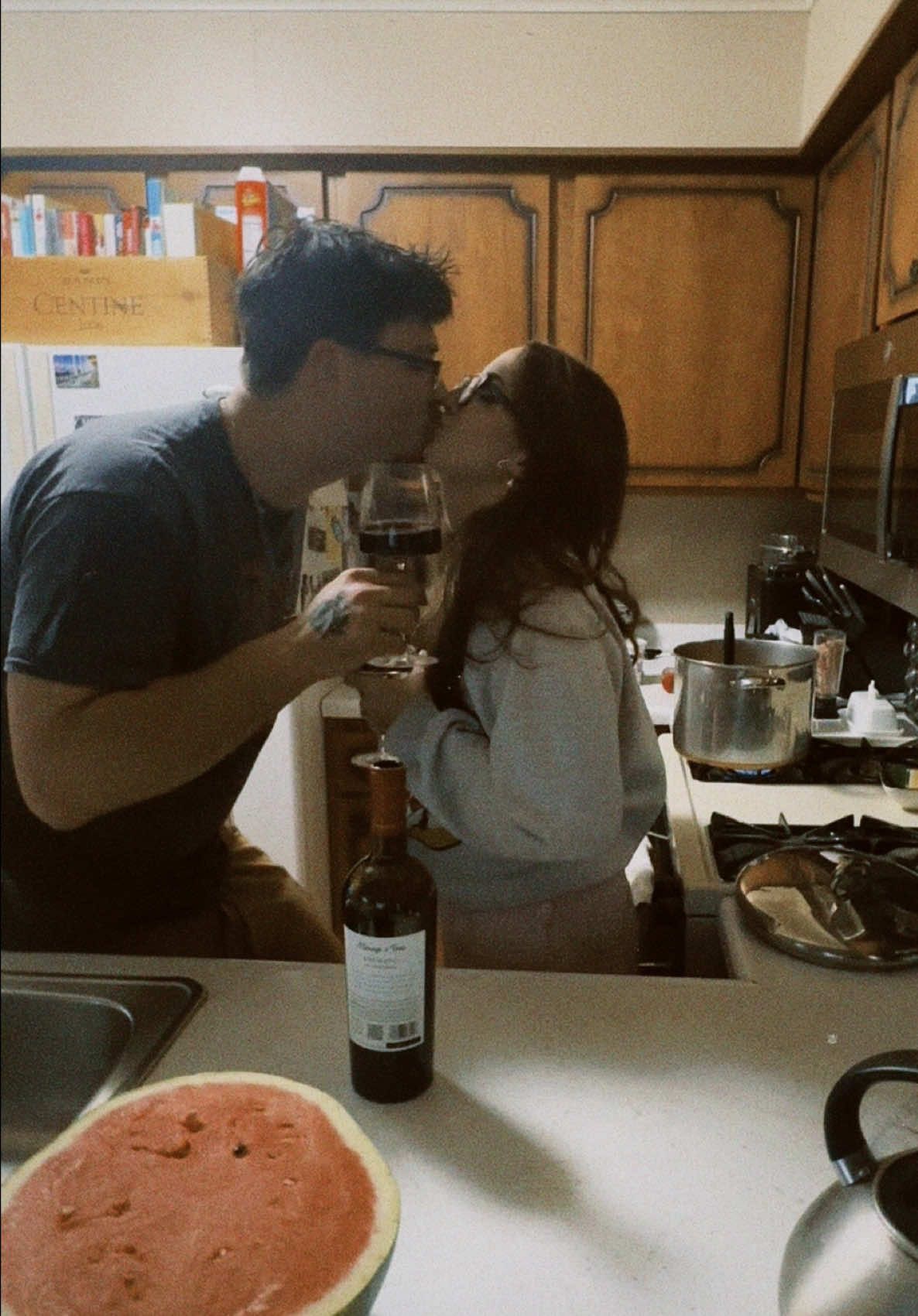 Zero clue what we're doing - but plenty of wine, plenty of time to figure it out... and even more love 🍷✨ #newlyweds #budget #budgetfriendly #simplelife #husbandwife #husbandandwife #husbandsoftiktok #oldhouse #rentalproperty