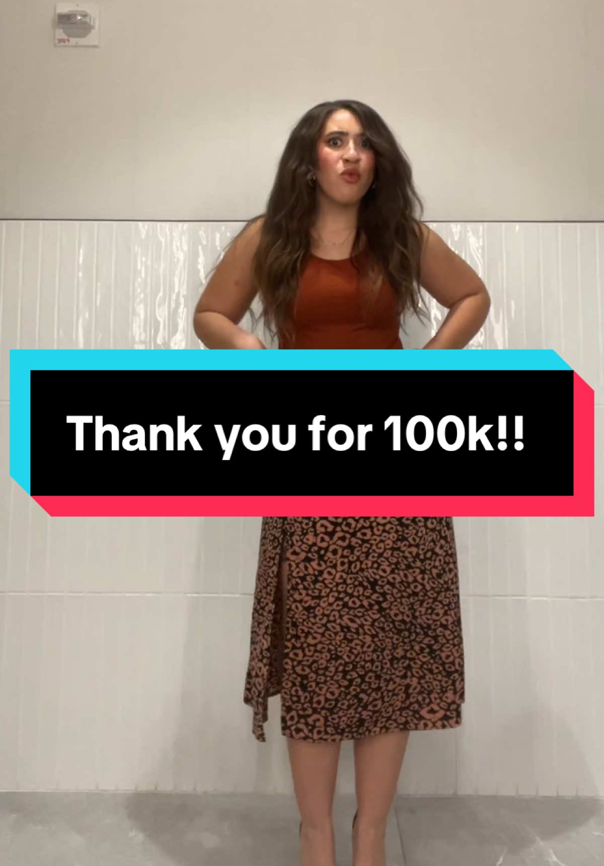 I really never thought that I could hold enough people’s attention to gain 100 followers now we’re at 100,000!!! I love you all work besties! #creatorsearchinsights #fypシ #fyp #fypage #eyeslipsface #wavyhair #browneyedgirl #lipsync #thicktok #curvyfashion #100k #100000k #ily 