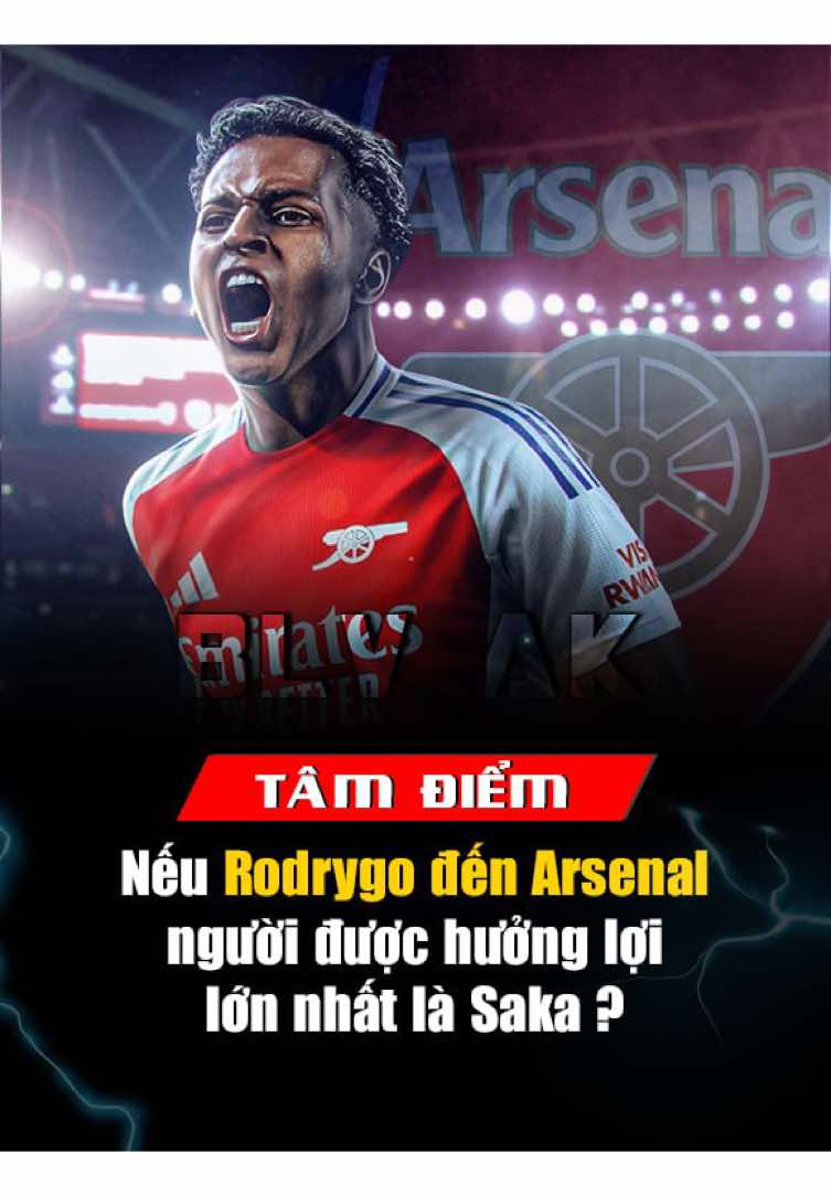 Nếu Rodrygo đến Arsenal người được hưởng lợi lớn nhất là Saka ? #blvak #binhluanvienak #tapchisoikeo #tcsk #bongdamoingay #bongda #thethaomoingay #rodrygo #saka #arsenal 