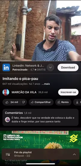 Imitando pica pau com o marcão da vila #memestiktok #picapau #marcaodavila 