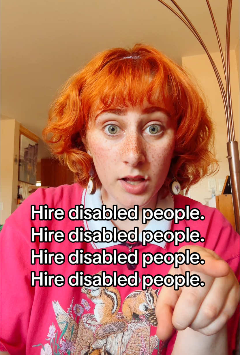 We are smart, creative, funny, hard working, and provide unique perspectives that are NEEDED and MISSING in most workplaces. So, hire us. Include us, and make space for us.  ••• #disability#disabled#advocacy#neurodivergent#disabledactor#disabledartist#disabledfashion#lgbt#wlw