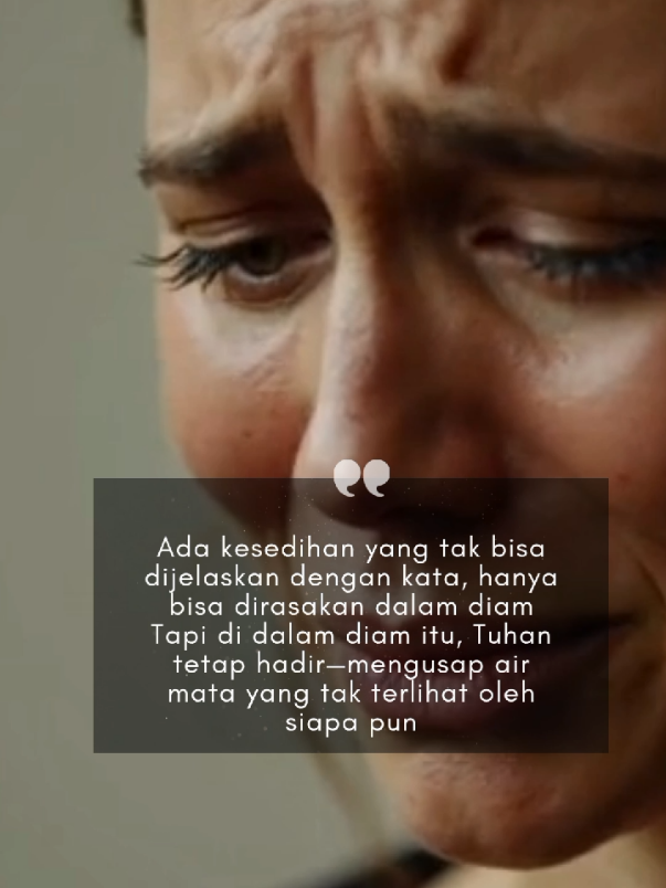 Kesedihan adalah bagian dari perjalanan manusia. Ada luka yang tak terlihat dan air mata yang jatuh ke dalam diam. Namun, Alkitab mengingatkan kita bahwa Tuhan tidak jauh dari hati yang hancur. Dia hadir, berpelukan dalam sepi, menyembuhkan luka, dan menampung setiap air mata. Kesedihan bukan akhir—di dalam Tuhan, selalu ada pengharapan, pemulihan, dan kasih yang baru setiap pagi #qoutes #rohani_kristen #kutipan #reminder #pengingat #kamu #boleh #menangis #tapi #jangan #berlarutlarut #ingat #Tuhan #ada #bersama #mu 