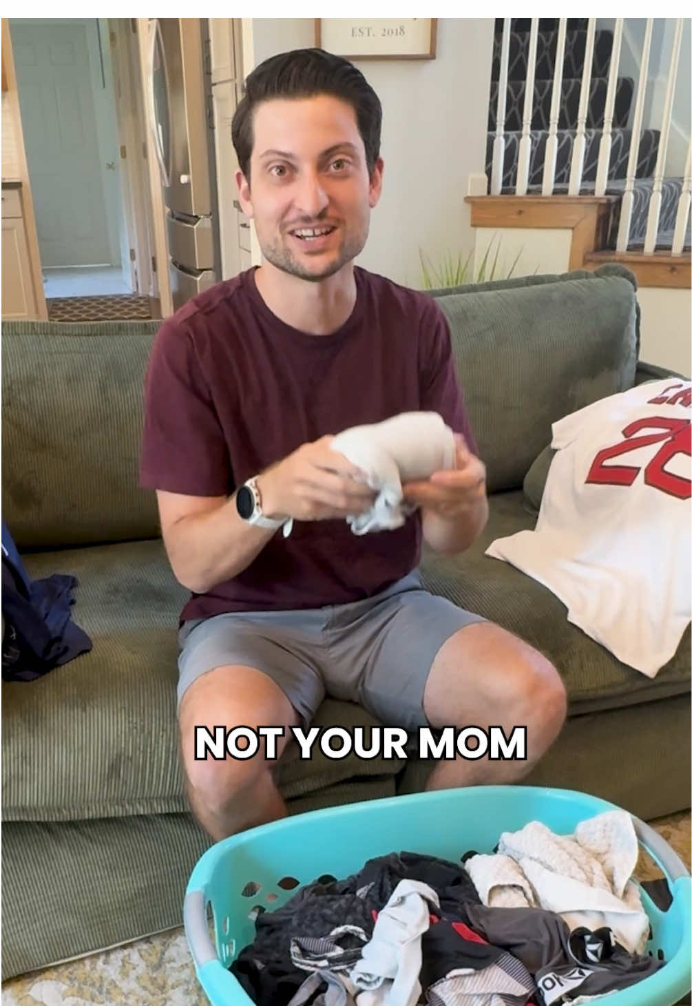 She’s not your mom!  #cleaning #partner #husband #funny #throwback #dobetter Your wife is your partner, not your mom! 