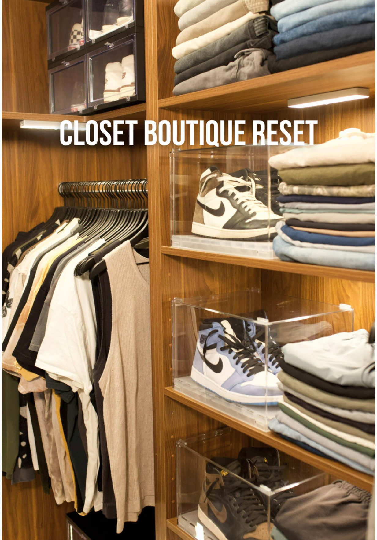 CLOSET BOUTIQUE RESET - with the temperature in Austin around 80/90 degrees it was time to RESET the closet boutique and exchange the cold weather clothing for the warm weather clothing!  #thecontainerstore #closetboutique #closetorganization #closetreset #customcloset #closetreset #closetorganization #closetboutique #menscloset #mensclothing #closetgoals #closet #closetdesign #californiaclosets #abercrombie #lululemon #goldengoose #awayluggage #organized #organizewithme #mensfashion #thecontainerstoreambassador #everythingorganizerhack @thecontainerstore #thecontainerstoreambassador 