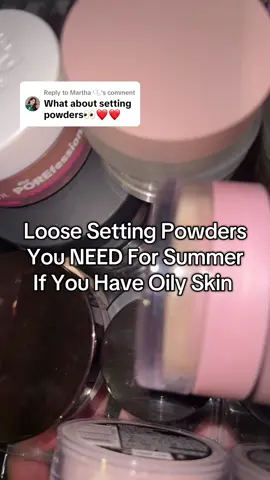 Replying to @Martha 🫧 setting powders you need for summer if you have oily skin #summermakeup #settingpowder #settingpowderforoilyskin #oilyskinmakeup #makeupforoilyskin 