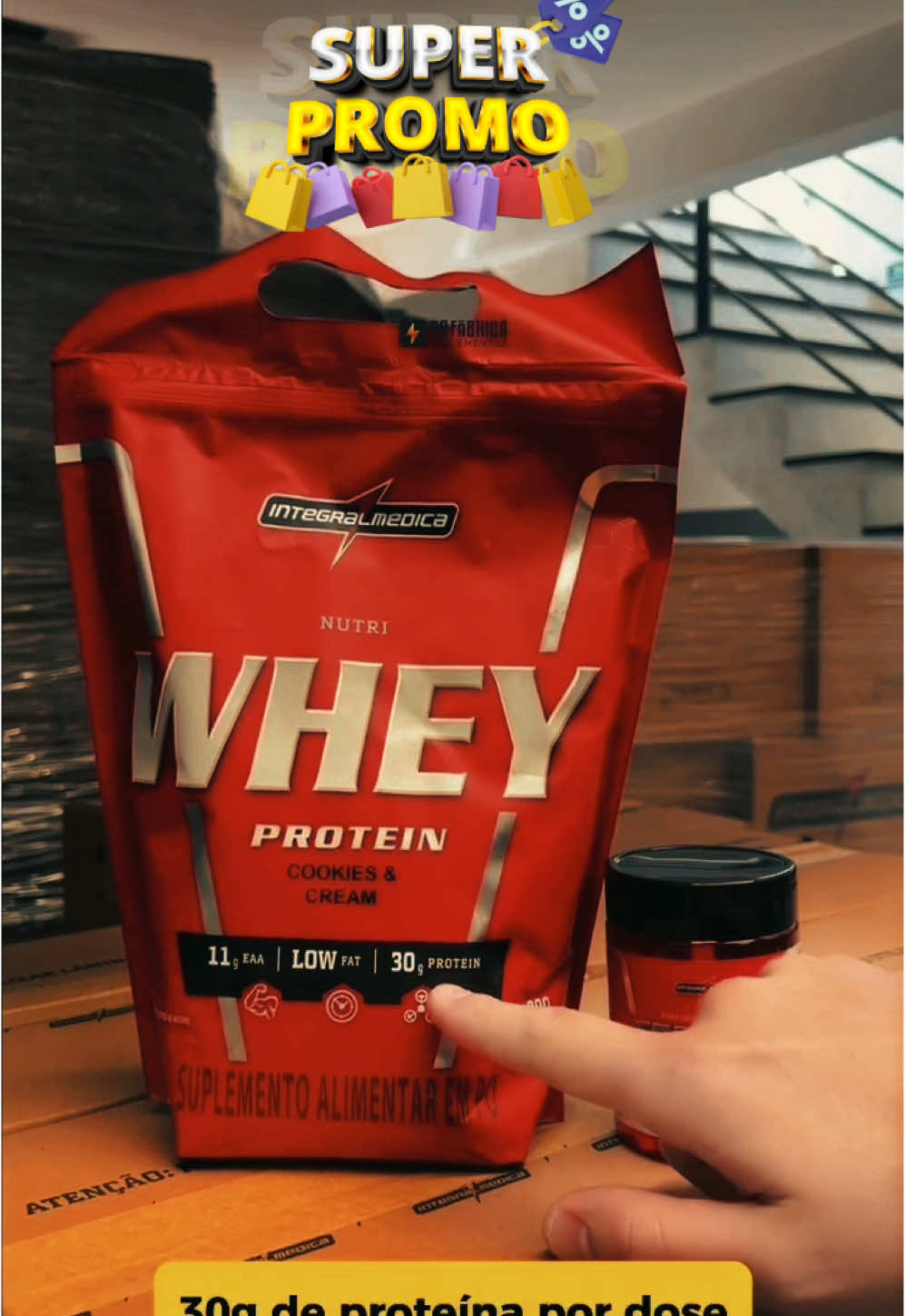 DEU A LOUCA NA SHOPEE!🔥🔥 Kit Nutri Whey Protein Refil 900g + Creatina Hardcore 60 Cápsulas 💪✨ ##ofertasimperdibles##ofertas##acheinashopee##ofertadodia##shopeevideo##wheyprotein##whey##creatina##capsulas