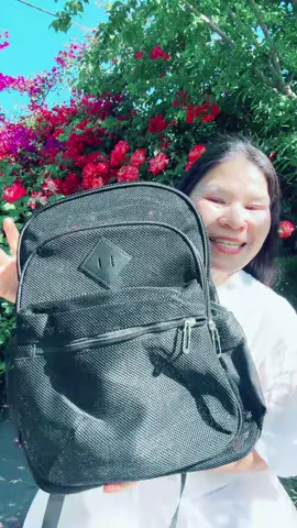 Stylish Mesh Backpack - Durable Mesh Backpack with Detachable Keychain, Comfortable Top Handle, and Wide Thickened Shoulder Straps - Versatile Use #Purchaseitbeforeitrunsout #perfectgiftidea #MemorialDayDeals #Dealsforyoudays #fyp  #TikTokShop #everyone  
