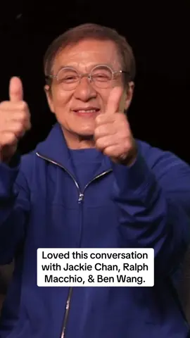 I love that Jackie Chan raised his hand to answer my question. Clip from my interview with Jackie Chan, Ralph Macchio, & Ben Wang for Karate Kid: Legends. #jackiechan #ralphmacchio #benwang #karatekid 