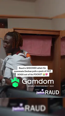 Raud is SHOCKED when his  roommate Deshae pulls a pack of HOT  DOGS out of his POCKET 😭💯 #streameruniversity #kaicenat #raud #deshaefrost 