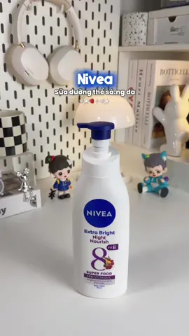 Sữa dưỡng thể nivea ban đêm hỗ trợ giữ ẩm sáng da #viral #putaci #nivea #duongthe #duongthetrangda #trangda #reviewlamdep #goclamdep #hasaki 