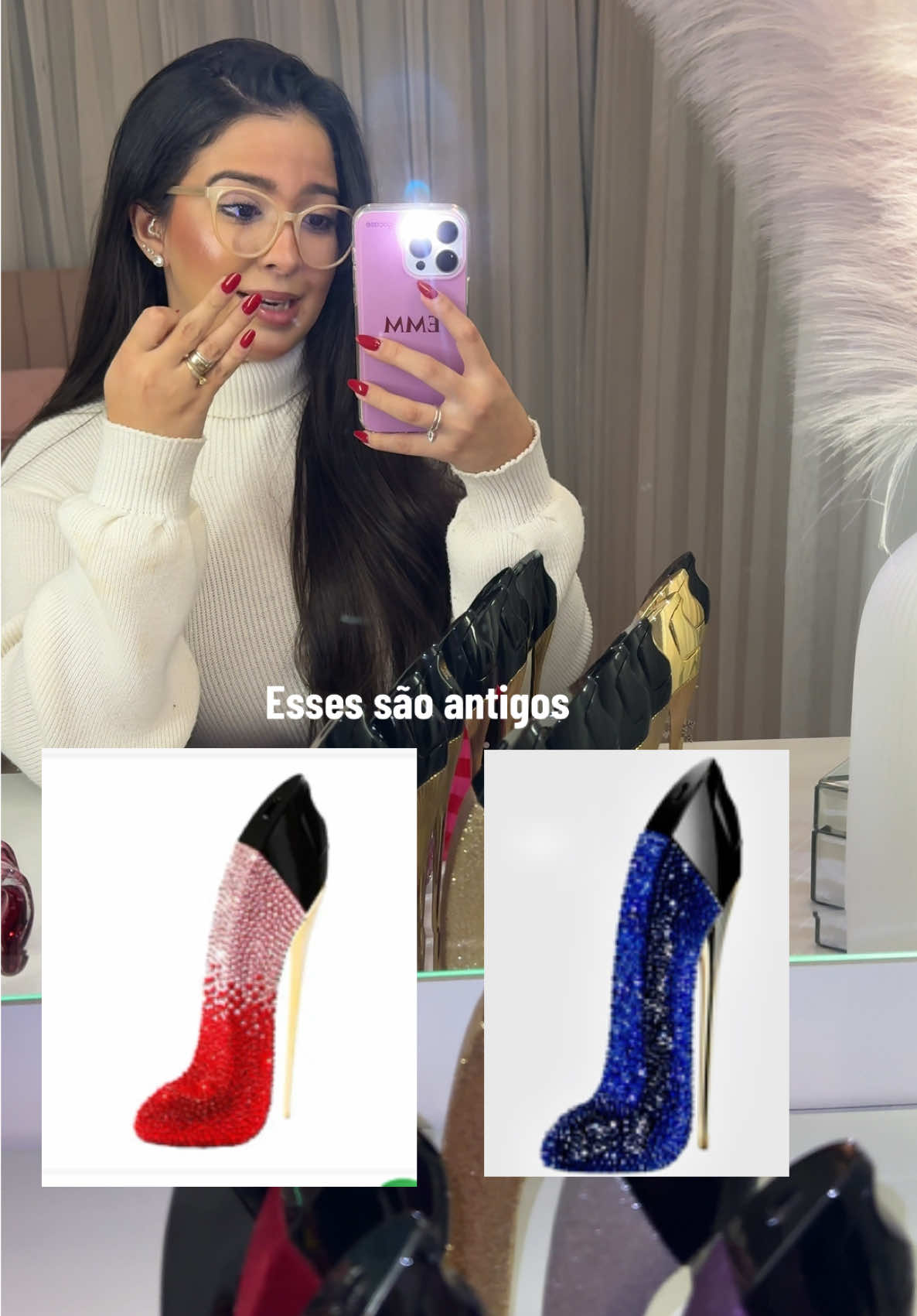 Compraria algum desses ? #CH #carolinaherrera #goodgirl #swarovski #foryoupage #perfumetiktok #fyp 