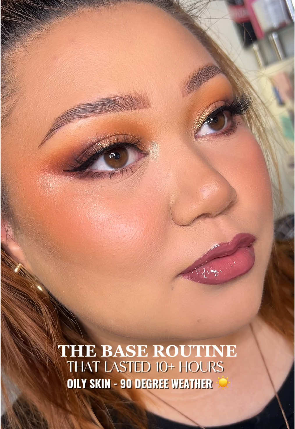 Replying to @annefiorentino pls pay attention to how much powder I used 😂 #longlastingmakeup #oilyskinmakeup #MakeupRoutine  @ONE SIZE BEAUTY @NYX Professional Makeup @Maybelline NY @Rare Beauty @Benefit Cosmetics @Armani beauty @Lancôme 