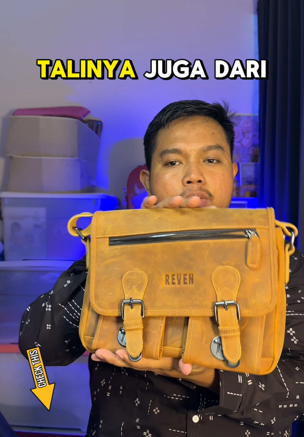 Tas Selempang Kulit Sapi Jenis Crazy Horse #tasselempang #kadopasangan #slingbag #tascowok #slingbagcowok 