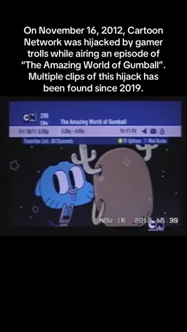 Were you there to witness it? #fyp #foryou #theamazingworldofgumball #hijack #cartoonnetwork #creepypasta #vhs #tapes #tv #dvd #television #tvhijack 