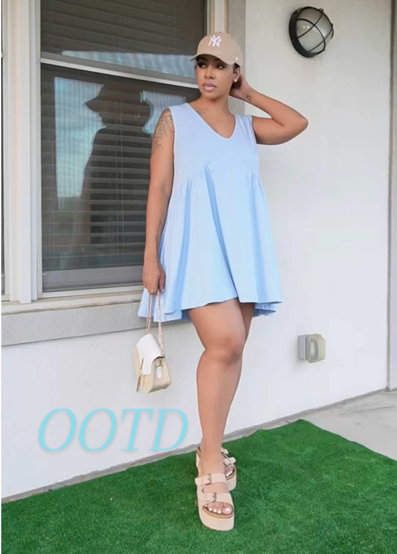 This dress is one of those easy, effortless pieces you’ll keep reaching for. It’s soft, lightweight, not clingy at all, and it has pockets! Dress it up or down, wear it alone or layer it either way, it’s giving cute and comfy all day. #TikTokShopFinds #SummerDress #MiniDressStyle #OOTD #ComfyAndCute #TikTokFashion #EverydayStyle #DressWithPockets #AffordableFashion #StyleInspo