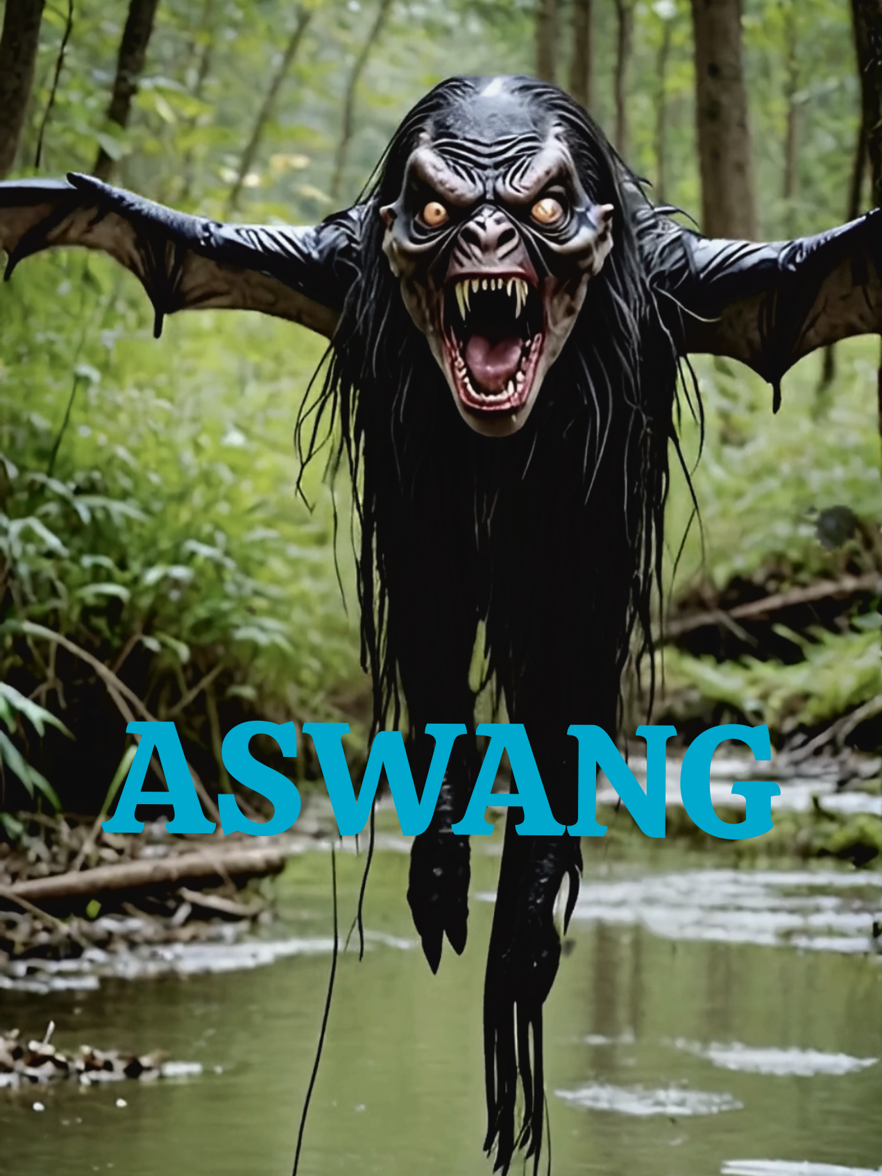 ASWANG ! mahluk ini suka menghisap buyit. Tertangkap kamera sedang terbang dibelakang rumah  #horror #aswang #creepy #vampire #caughtoncamera #manila #malaysia #brunei 