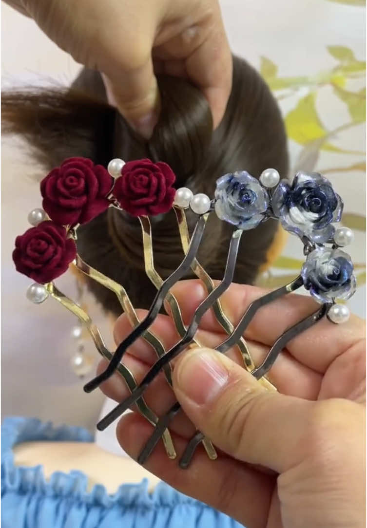 Kiểu tóc kết hợp trâm cài tóc#tramtoc #keptoc #phukientoc #kieutocdep 