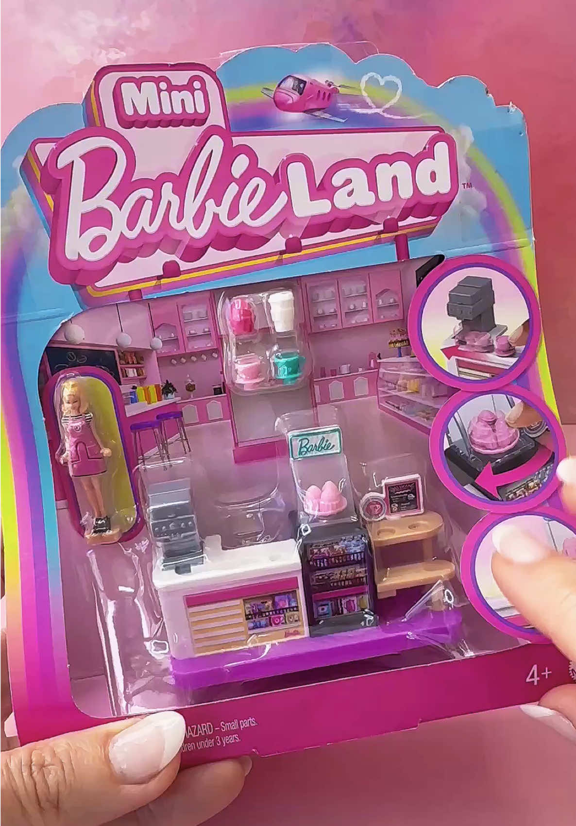 Mini Barbie Land Barbie Bakery 💕🧁☕️ #barbie #barbiedoll #minibarbieland #miniatures #dolls #minibarbie #pretendplay #bakery 