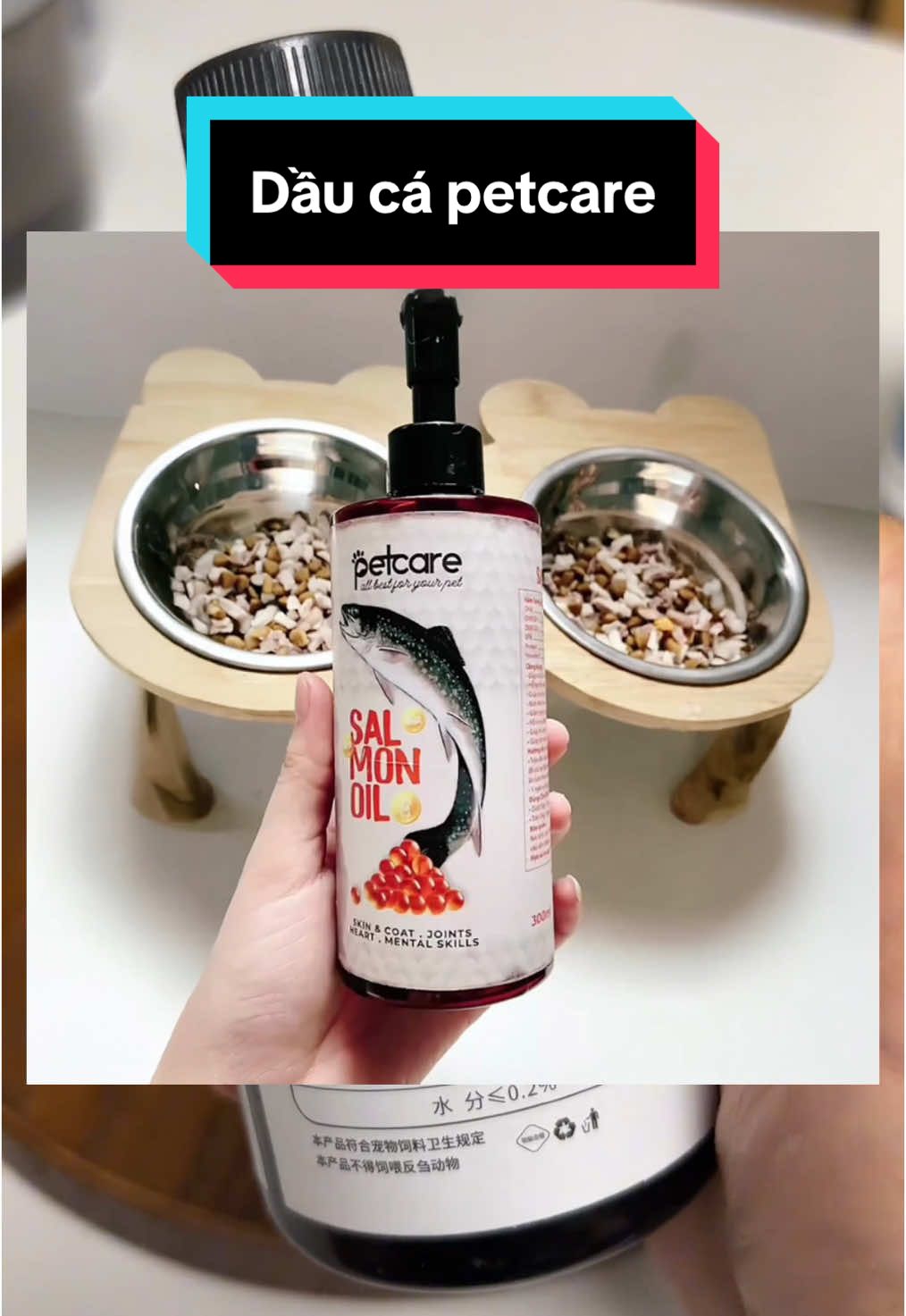 Dầu cá petcare giúp lông óng mượt #dầucápetcare #mymycat #thucung #thucanchomeo #meodethuong #catmukbang #asmr #cateatingfood 