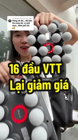 Trả lời @Tony Thành Máy Matxa 16 đầu VTT lại giảm giá,hỗ trợ đau mỏi cổ vai gáy lưng chân tay cực êm#minhlathao #xuhuong #maymatxacovaigay#maydanmatxacamtay 