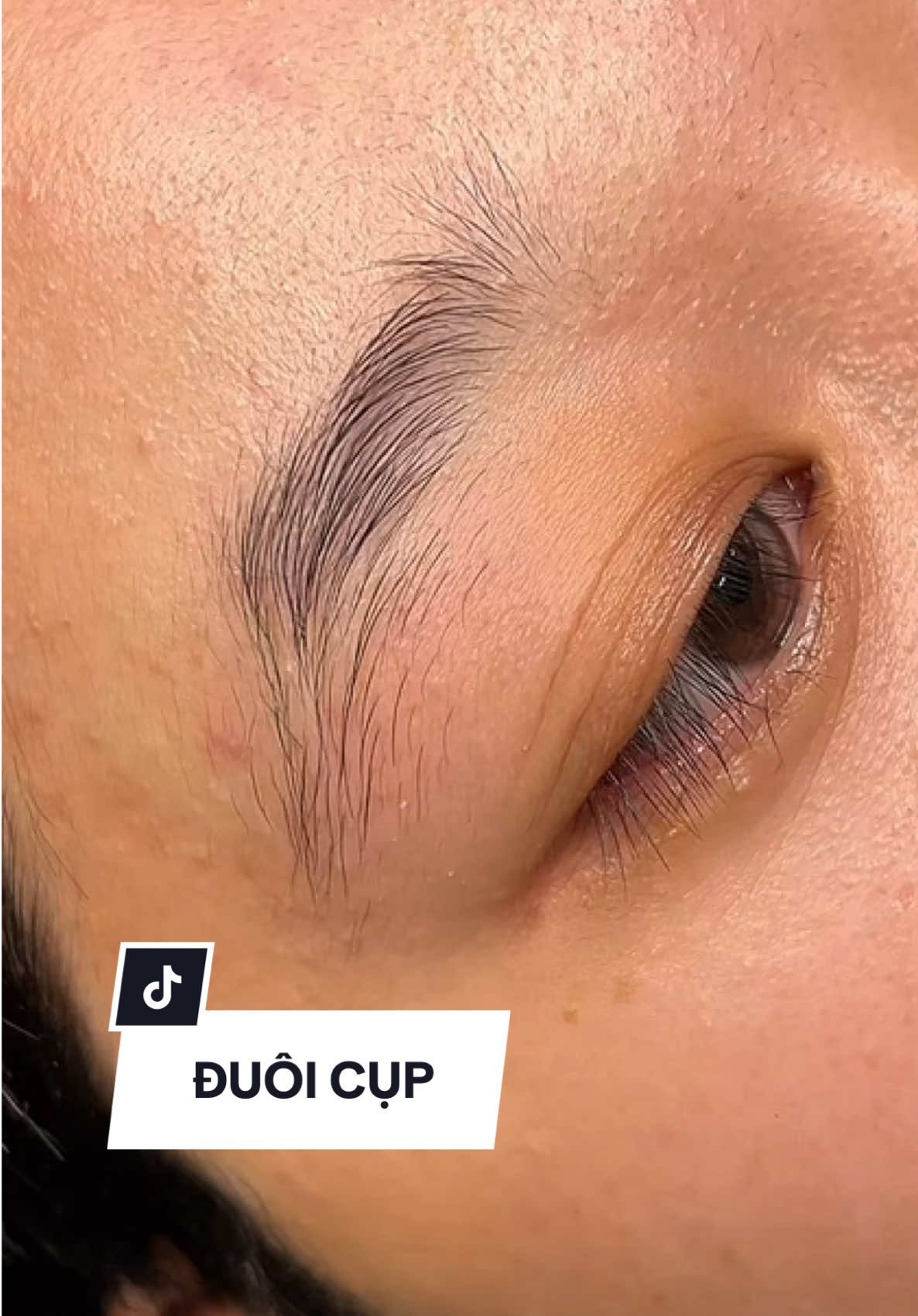 Khắc phục tình trạng đuôi chân mày cụp. #phunxamthammy #hairstrokes #phunxamsaigon #tranhongthuypmu #chanmay #sợihairstrokes #chanmaynam 