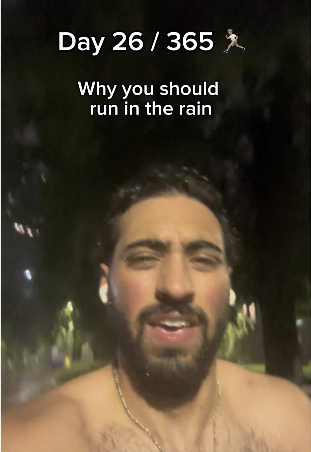 Day 26/365: take on your storm #Running #rain #muslim #arab #motivation #Fitness
