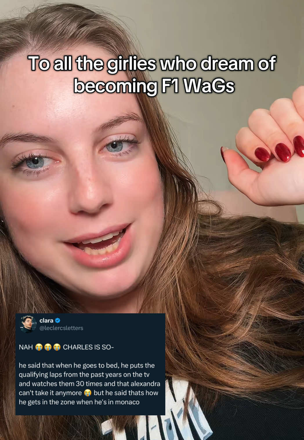 I love when he nonchalantly lets his competitive side out #f1 #formula1 #f1tiktok #f1memes #f1fans #formulaone #charlesleclerc #f1community #f1contentcreators #formula1tiktok #formula1meme #Motorsport #sammief1 #fyp #fypシ #greenscreen