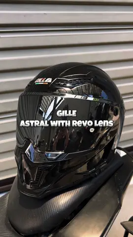 Gille Astral With Revo Lens, dual visor + Intercom Ready!!! 🔥❤️ #gille #astral #astralhelmet #motorcycle #Lifestyle #fyp 
