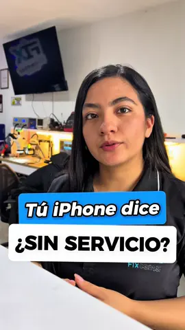 ¿Tu iPhone dice sin señal o sin servicio? Aquí te explico una de las razones más comunes           comparte y guarda este video, esto te puede sacar de apuros 📝📲 #iphone #serviciotecnico #sinseñal #sinservicio #apple 