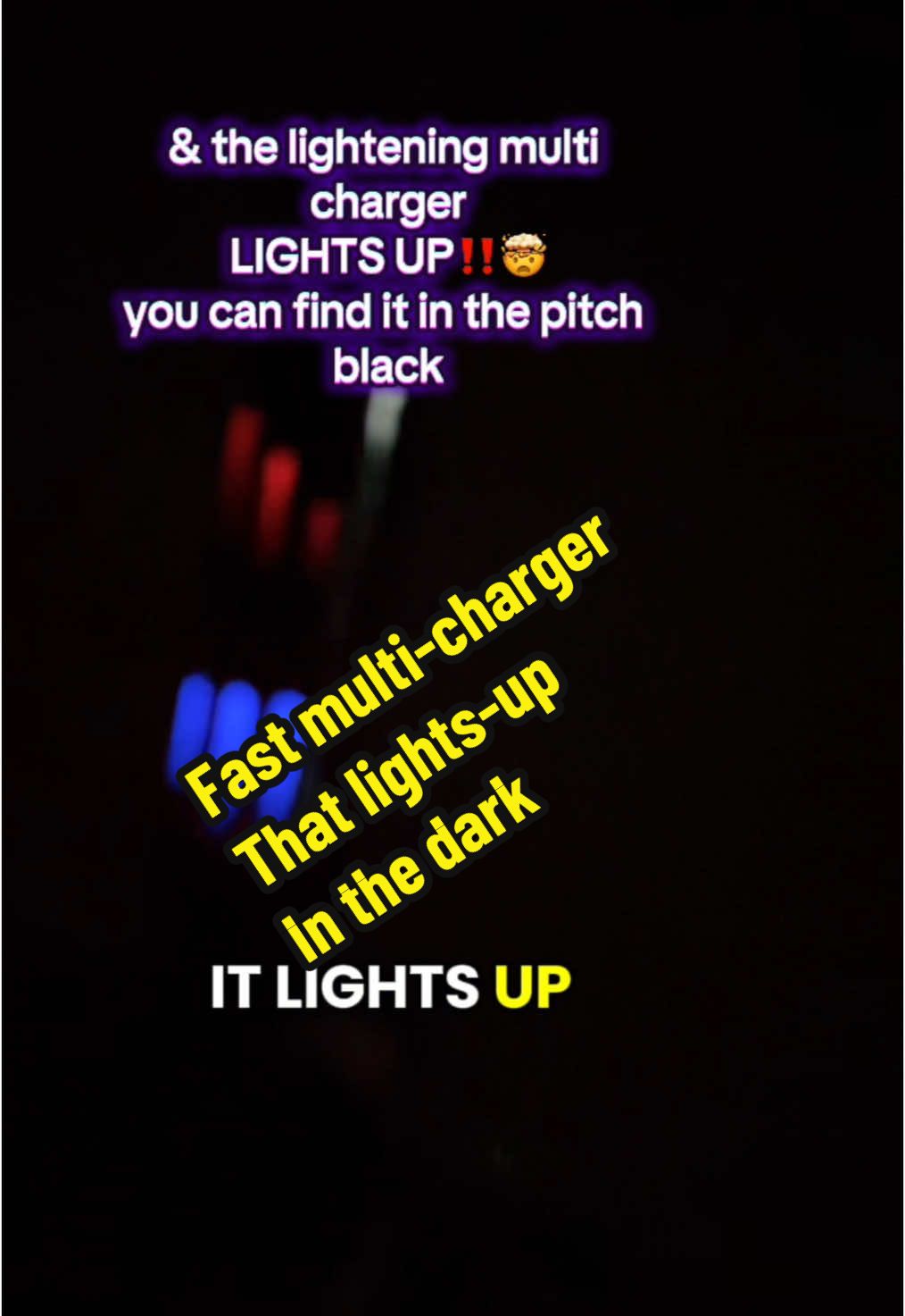 #charger #fastcharging #multicharger #glowinthedark #chargingcable #fyp 