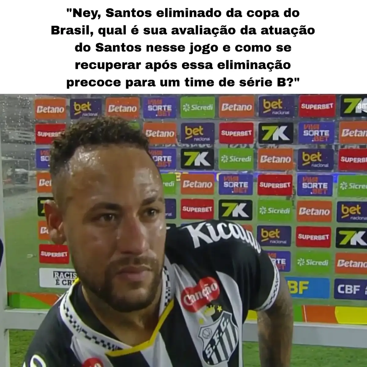 Ele não aguenta mais 😓 #neymarjr #santosfc #entrevista  #fyp 