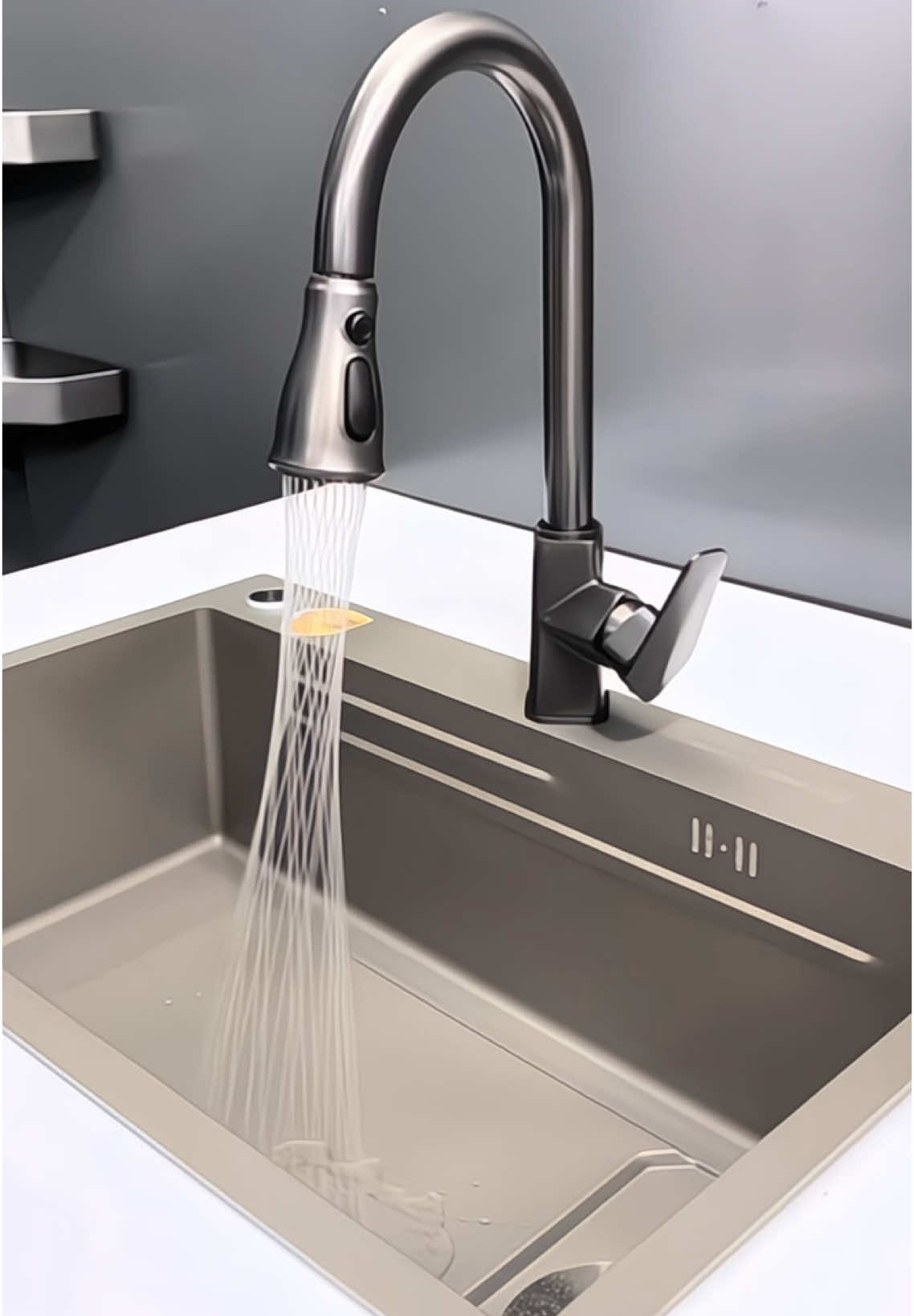 Vòi Rửa Chén 2 Đừng Nóng Lạnh Phủ Nano Dây Rút Xoay 360 Cao Cấp#thinhhanh #xuhuong #giadungtienich 