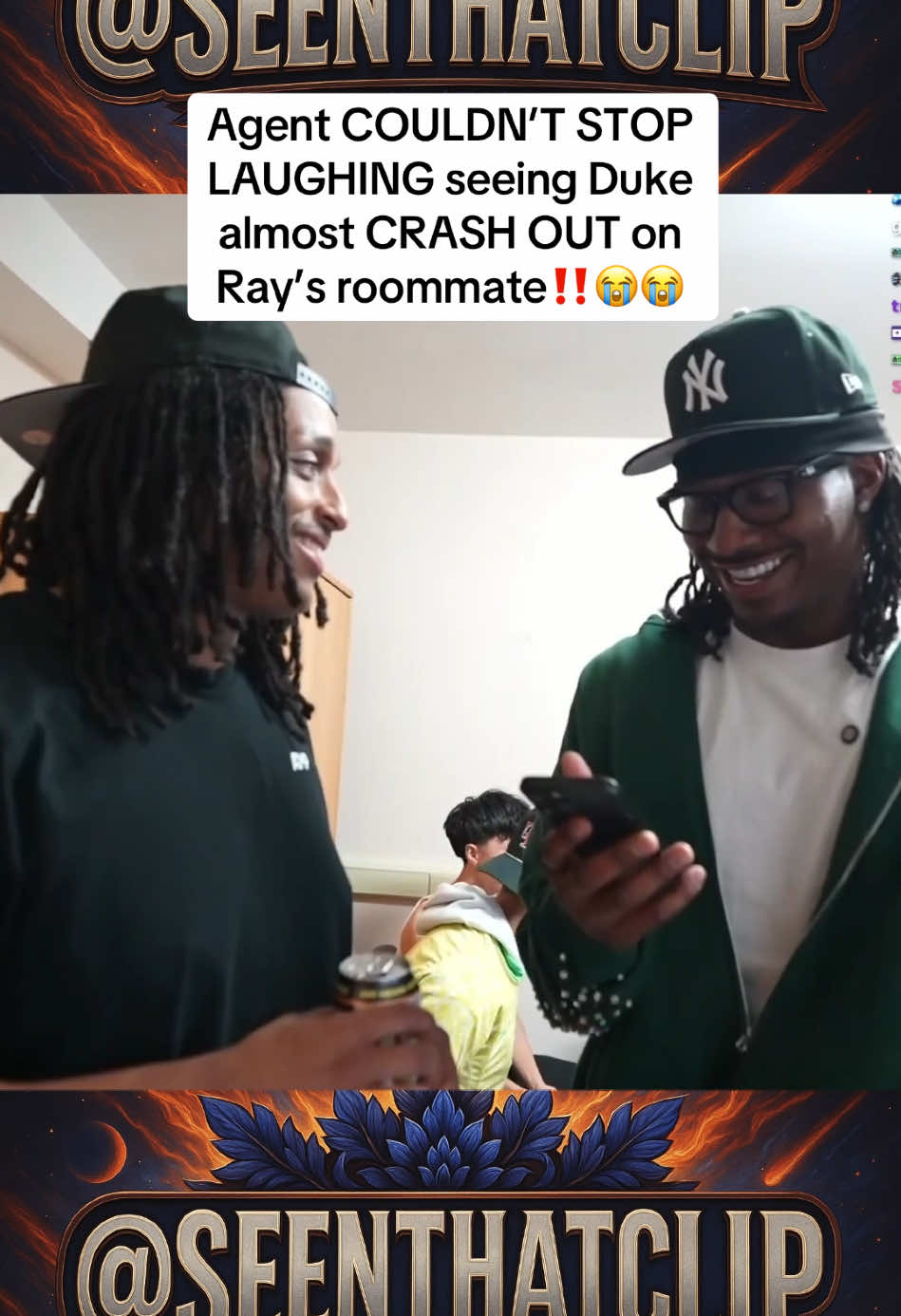 Duke almost crashed out on Tota for touching him 😭 #fyp #foryou #trending #tiktok #streameruniversity #dukedennis