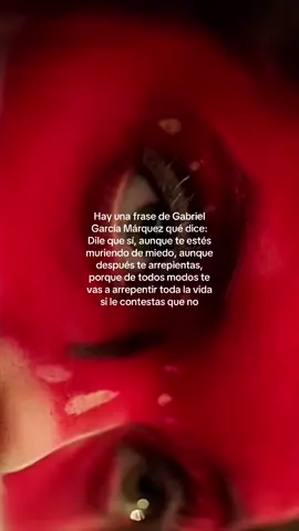 Solo una vez vas a cumplir 27 años,al amor y a las oportunidades se les debe decir si,aunque nos estemos muriendo de miedo!  No hay un 
