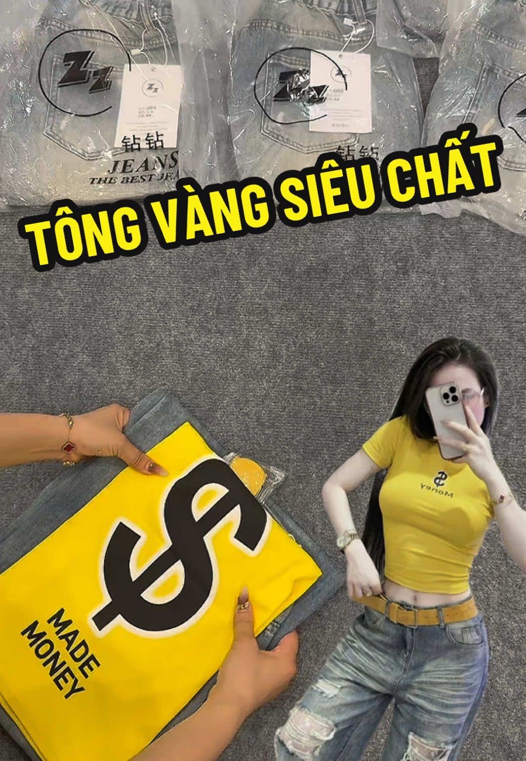 Set vàng HOT HIT#xuhuong2025 #hottrend #hangquangchauloai1 #TikTokShopThoiTrend #ThoiTrend #LuotTrendSamChat #lenmothechill #quanaohottrend #TikTokLIVE #quanjeansnu