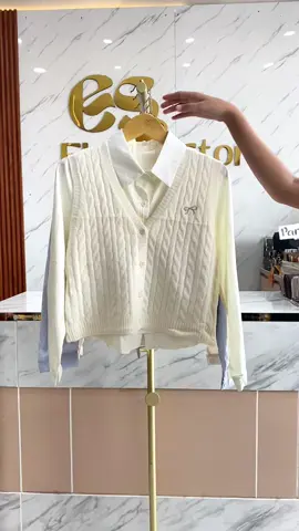 #kemejawanita #atasanwanita #fyp #outfitideas #vest 