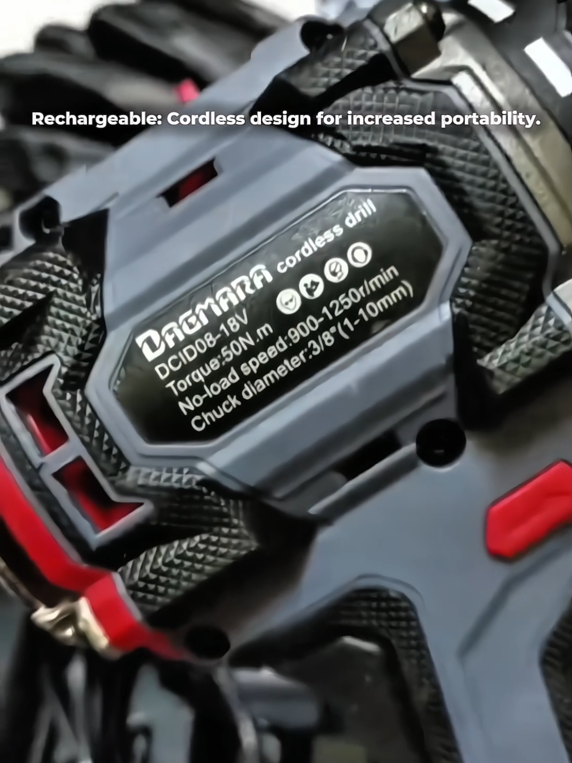 The DAGMARA DCD08-18V Brushless Cordless Drill combines power and convenience for your drilling and screwdriving needs #dagmaratools #cordlesadrill #drilling #drillbattery #screwdriverset #hardwaretools #tiktokshop #onychashop 