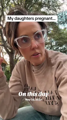 This was last year. Nobody freak out or anything 😅 #momtok #grandmasoftiktok #pregnanttiktok 