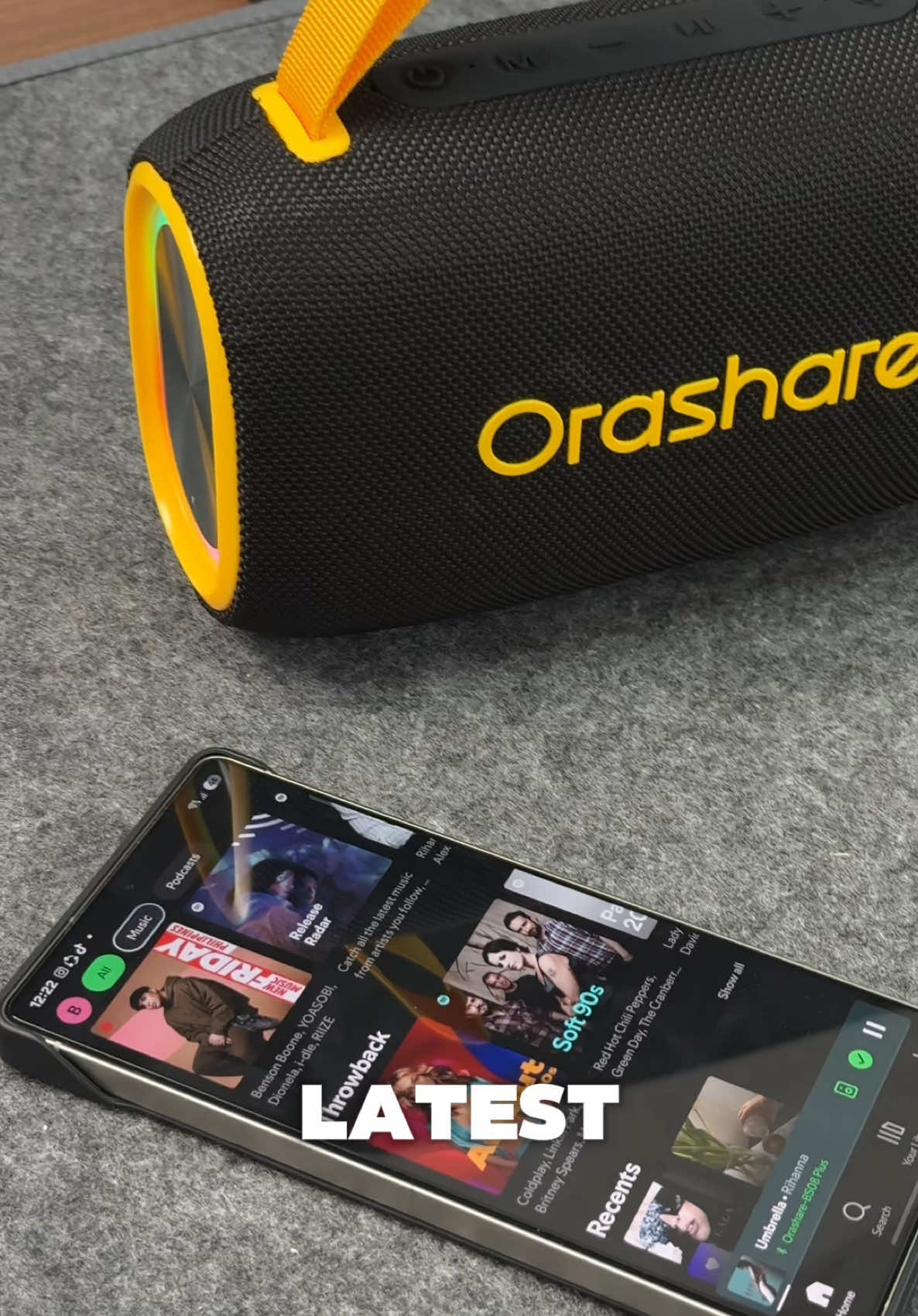 A must have Bluetooth speaker! #bluetoothspeaker #speaker #portablebluetoothspeaker #orasharebs08plus #orashare 