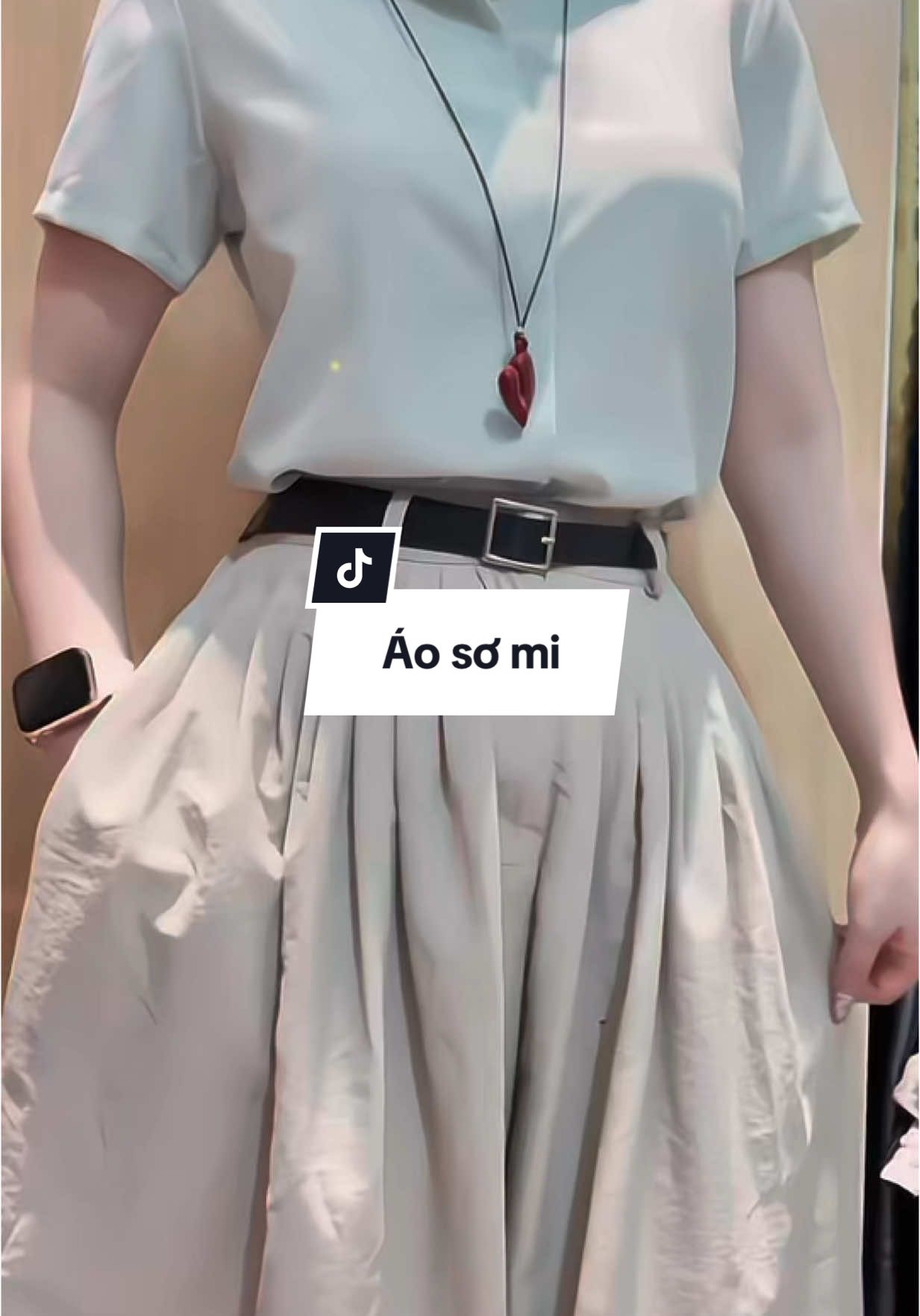 Màu áo sơ mi xinh #xuhuongtiktok #review #aosomi 