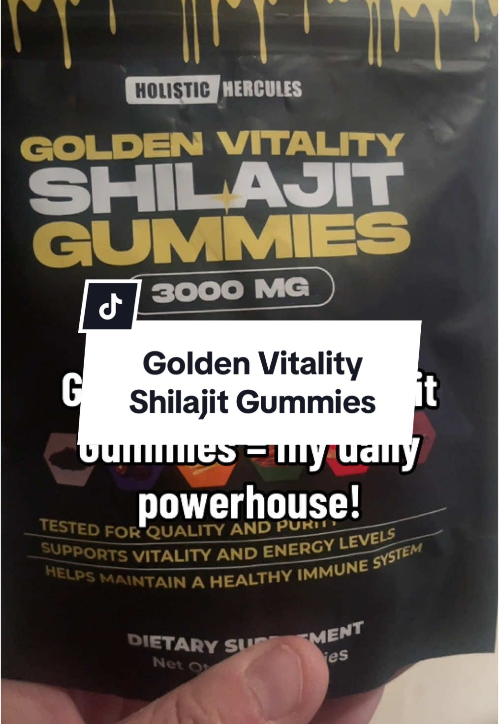Golden Vitality Shilajit Gummies = the perfect energy boost!! #shilajit #shilajitbenefits #shilajitgummies