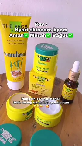 Tetep bisa nabung jg kan🫰🏻🤭 #thefacetemulawak #temulawakbpom #creamtemulawak #temulawakskincare #theface #creamtemulawakbpom 