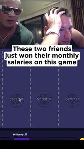 These two friends just won their monthly salaries on this game #fyp #streaming #streamer 