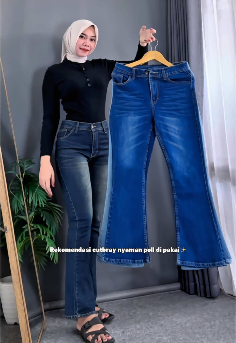 SENYAMAN itu sampai punya 3 celana cutbray 😋😻😻🫶🏻❤️❤️ #cutbrayjeanswanita #cutbraynyaman #cutbray #rekomendasicutbray #fypp #fashion #OOTD 