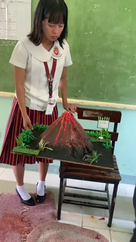 Just wanna share our Volcano Eruption Model in Science last school year. At first, I got nervous kase akala ko hindi na lalabas, its a bit delay kase. But yeah, it turned out good naman for me. What do you guys think about it?  😅 #volcano #project #Science #experiment #educational #fyp #foryou 
