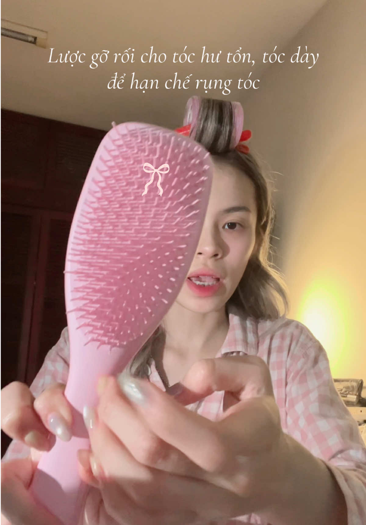 Lược gỡ rối cho tóc hư tổn, tóc tẩy, tóc dày #tangleteezer #bleachhair #detanglingbrush 