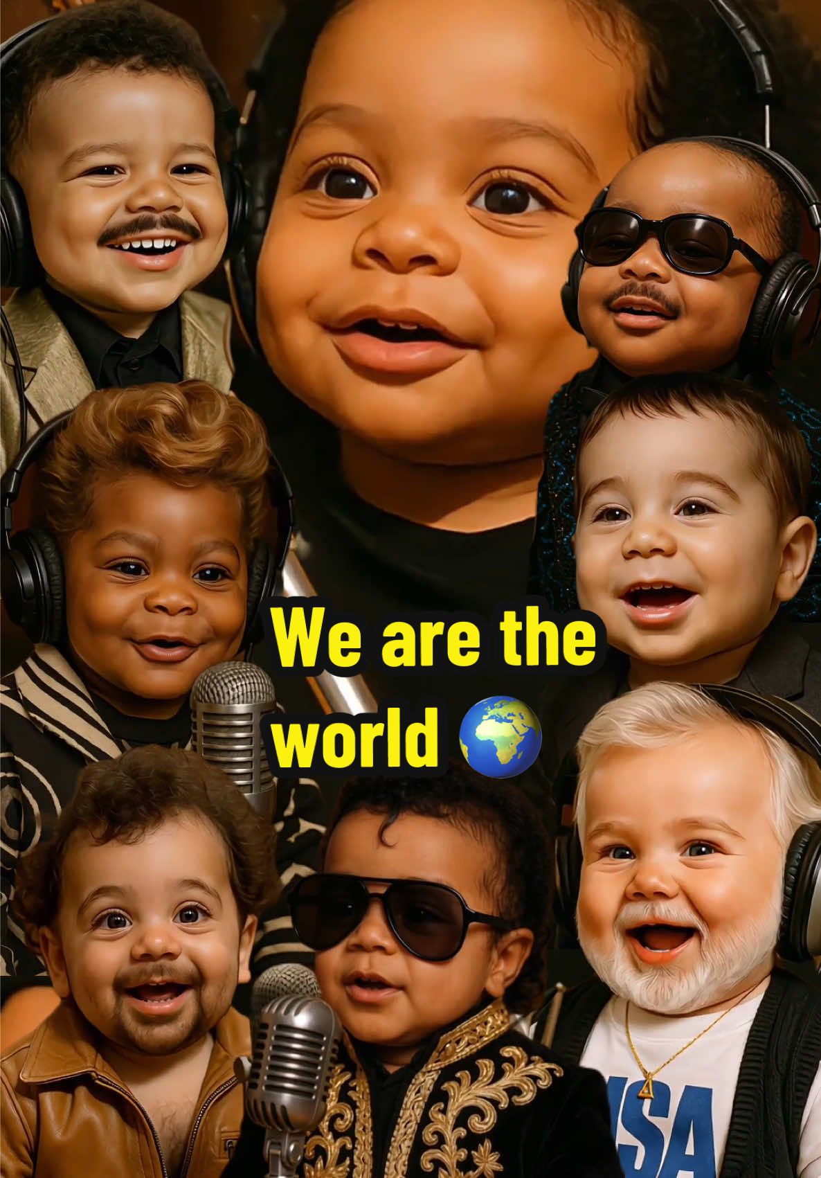 We are the world 🌍  @Lionel Richie @Stevie Wonder @Paul Simon @Tina Turner @Billy Joel @James Ingram @Diana Ross  