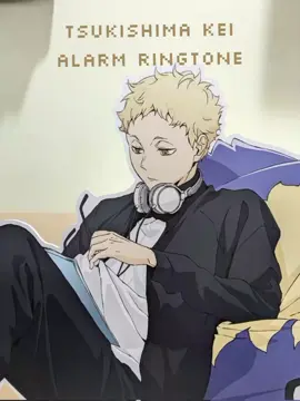 Hehe, just created an alarm ringtone with Tsukishima Kei's wake up greetings🤭 #haikyuu #karasuno #haikyuuedits #tsukishima #kei #alarm #ringtone #alarm 